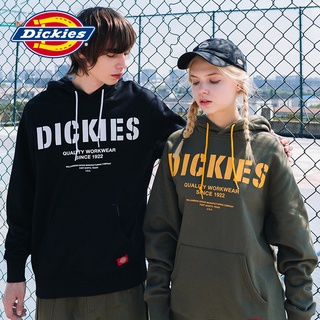 DICKIES 【พร้อมส่ง】เสื้อกันหนาวแขนยาว มีฮู้ด พิมพ์ลายดิกกี้ ทรงหลวม แฟชั่นฤดูใบไม้ร่วง และฤดูหนาว สําหรับผู้ชาย และผู้หญิง DK00815