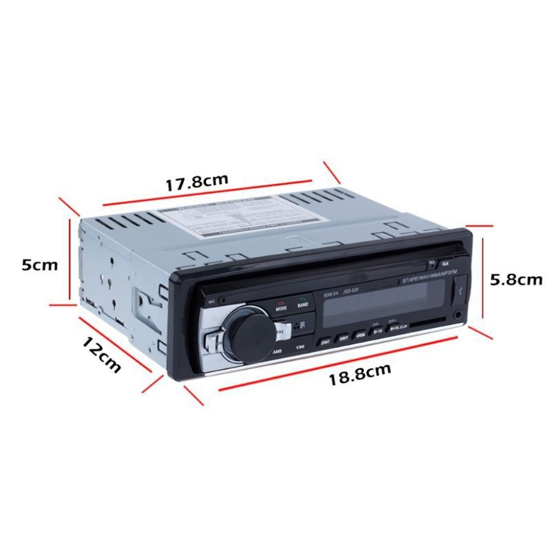 เครื่องเล่น1ดิน 1din วิทยุติดรถยนต์ พร้อมฟังชั่น FM,Bluetooth,USB,AUX,SDCARD