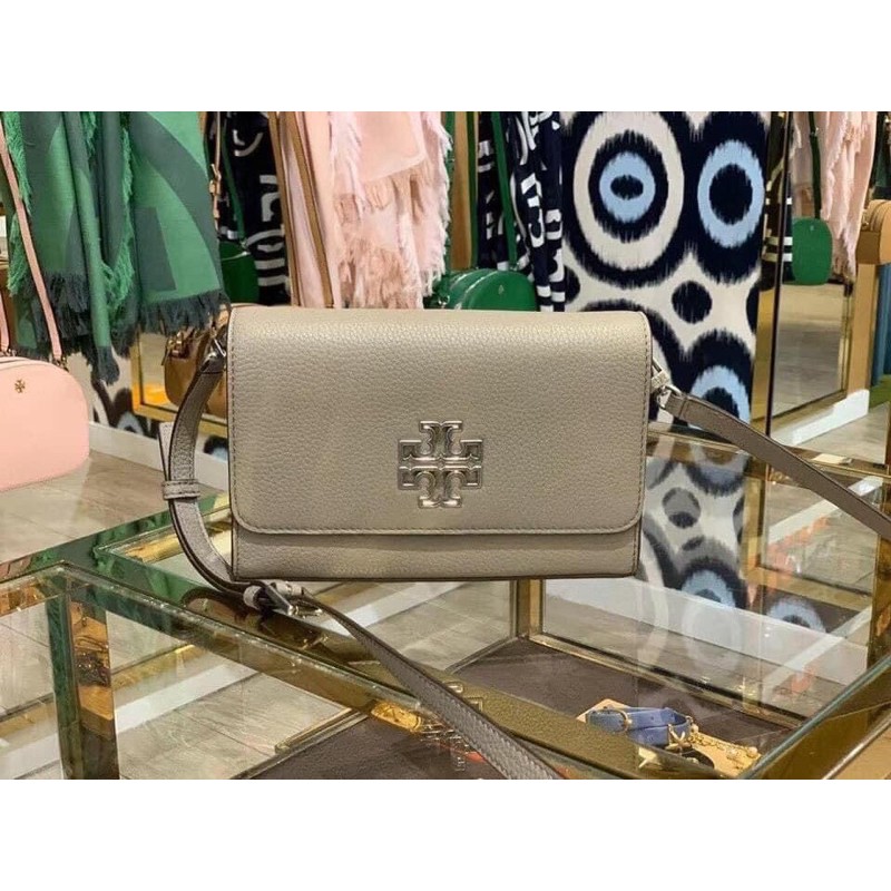 TORY BURCH Britten Combo Leather Cross Body Bag 75025