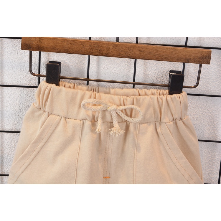 ชุดเสื้อยืด กางเกงขาสั้น ผ้าฝ้าย 100% แฟชั่นฤดูร้อน สําหรับเด็กผู้ชาย 2 ชิ้น ต่อชุด - รูปที่ 7