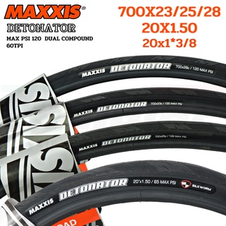 ยางนอกจักรยานขอบลวด MAXXIS DETONATOR ขนาด 700X23 700X25 700X28 20X1.50