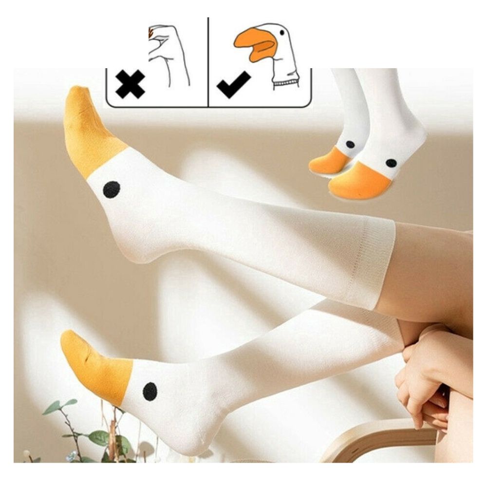 Creative Animal Funny Goose Casual Game Unisex Soft Cotton breathable Socks