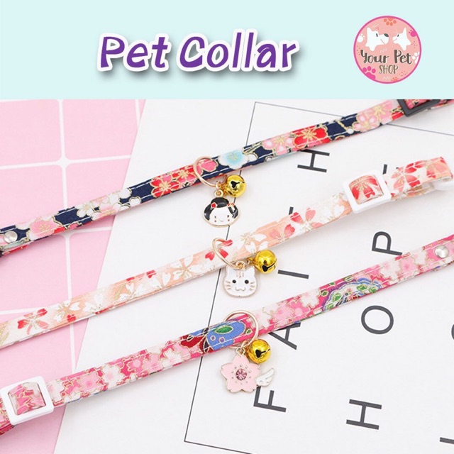 ปลอกคอแมว ปลอกคอกระต่าย ปลอกคอหมา Size : XS-L Pet Collar สก็อตติช โฟลด์ เปอร์เซีย สีสวาด ขาวมณี วิเชียรมาศ