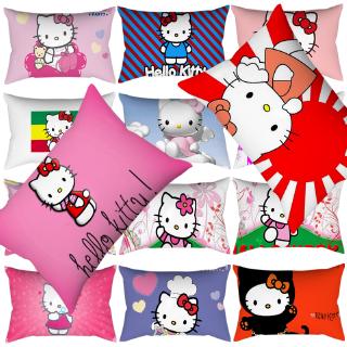 ปลอกหมอนโพลีอีสเตอร์พิมพ์ลาย hello kitty ขนาด 30x50 ซม