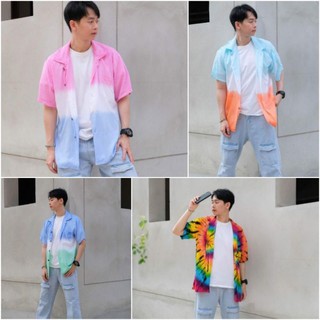 เสื้อมัดย้อม​สีรุ้งพาสเทล 📌 แจ้งไซต์ในแชท 📌(อ่านรายละเอียดก่อนสั่ง)​