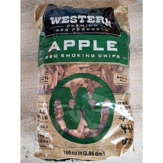 Western Apple b b q Smoking Chips เศษไม้ หอม แอปเปิ้ล รมควัน  เวสเทิร์น 2 ปอน