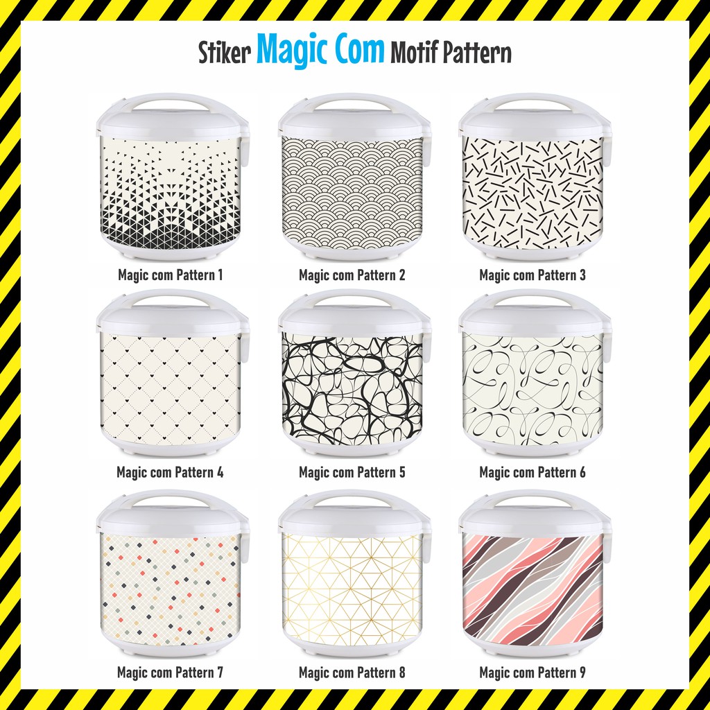 MAGIC COM STICKER หรือสติ๊กเกอร์ติดข้าว ลายใหม่ล่าสุด - PATTERN