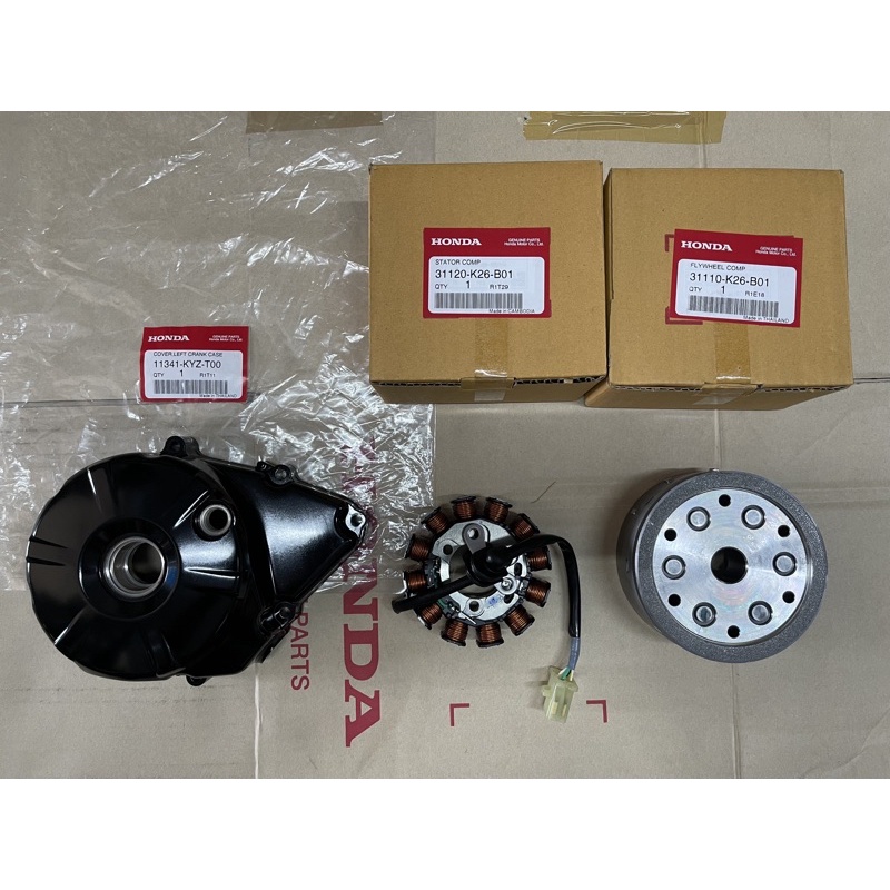 🔻เเท้​เบิก​ศูนย์​🔻ชุดแปลงS4 Wave125i​บังลม ชุดใหญ่ 3ชิ้น ฝาจานไฟ+มัดไฟ+ล้อแม่เหล็ก
