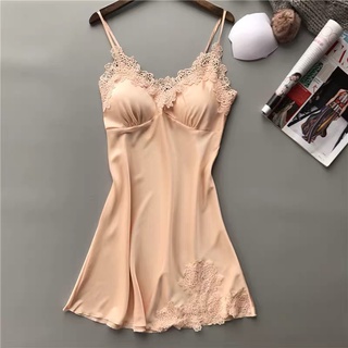 [พร้อมส่ง] ชุดนอนเดรส แขนกุด ผ้าเรยอน แฟชั่นฤดูร้อน สําหรับผ…