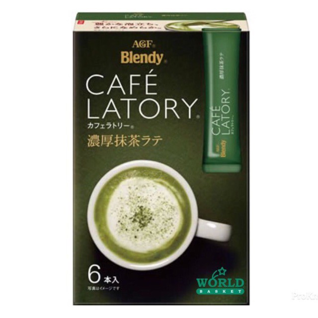 🇯🇵 AGF Blendy Cafe Latory Matcha Latte BBF:2022.02🍵 ชาเขียวมัทฉะลาเต้ รสหวาน🍃นำเข้าจากญี่ปุ่น🥛