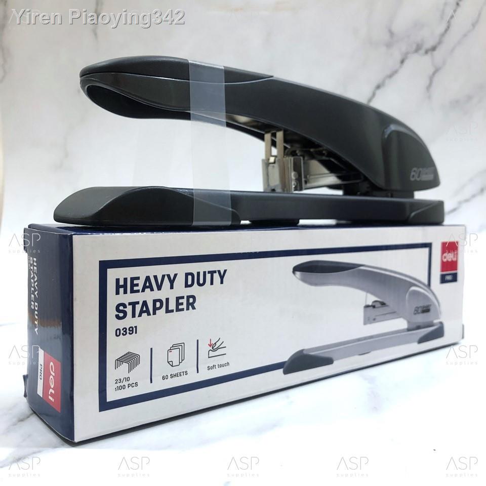 ❅เครื่องเย็บกระดาษ แม็กซ์เย็บกระดาษ Deli 0391 Heavy Duty Stapler เครื่องเย็บเล่ม เครื่องเย็บกระดาษขนาดใหญ่ (60 แผ่น)2021