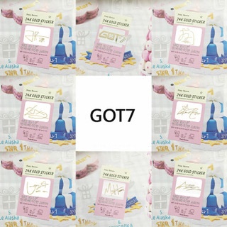 สติกเกอร์โลหะ สําหรับติดตกแต่งโทรศัพท์มือถือ GOT7