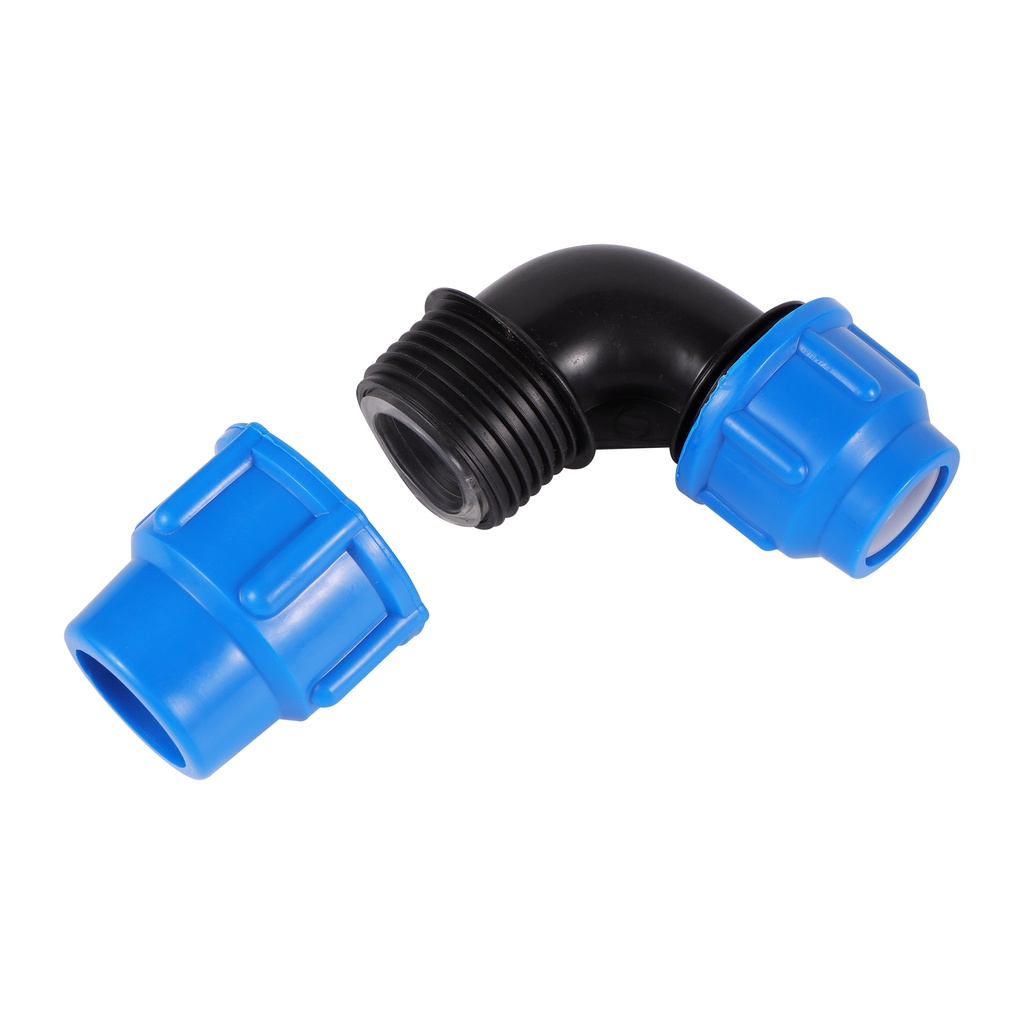 25-20/32-25 มม.พลาสติก PE ท่อน้ํา Quick Connector 90 องศาข้อศอกลด Fast Joint PE ท่อ PVC Fitting อุปกรณ์ชลประทาน - รูปที่ 3