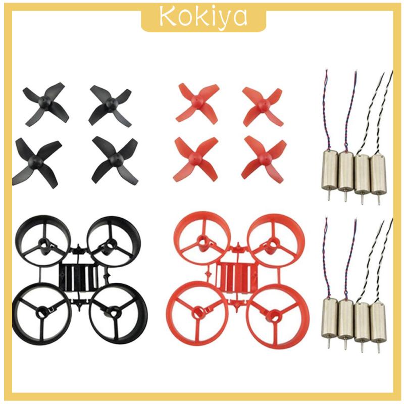 อะไหล่โดรน Quadcopter Rack Frame & ใบพัดและมอเตอร์ CW CCW สีดํา