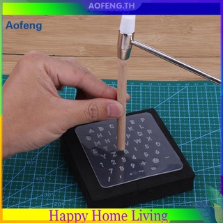 ( Aofeng ) Diy เครื่องมือตรายางพลาสติกสําหรับใช้ในการเจาะเครื่องหนัง