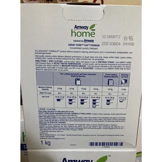 ผงซักฝอก Amway HOME SA8 Premium 3kg.*สินค้ากล่องใหม่ ล็อตผลิต