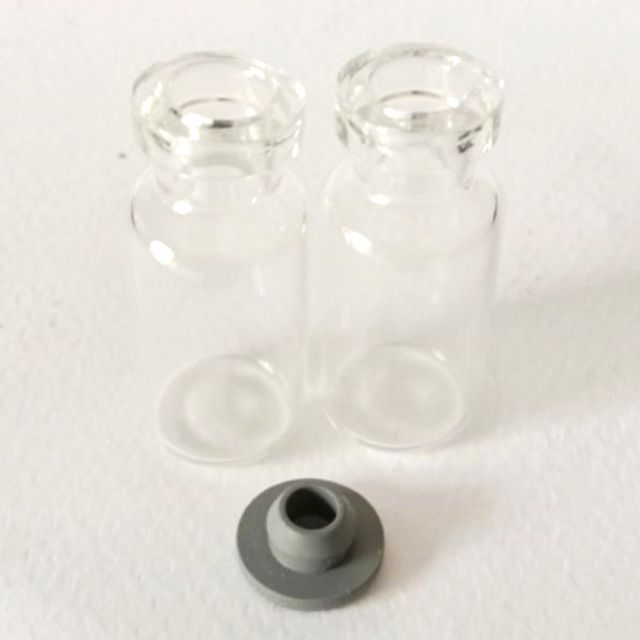 ขวดแก้ว ขนาด 3 ml จำนวน 50 ขวด ฝาจุกพลาสติก