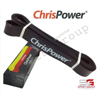 ChrisPower ยางยืด ยางบริหารร่างกาย ChrisPower STRENGTH BANDS   Black (Heavy)