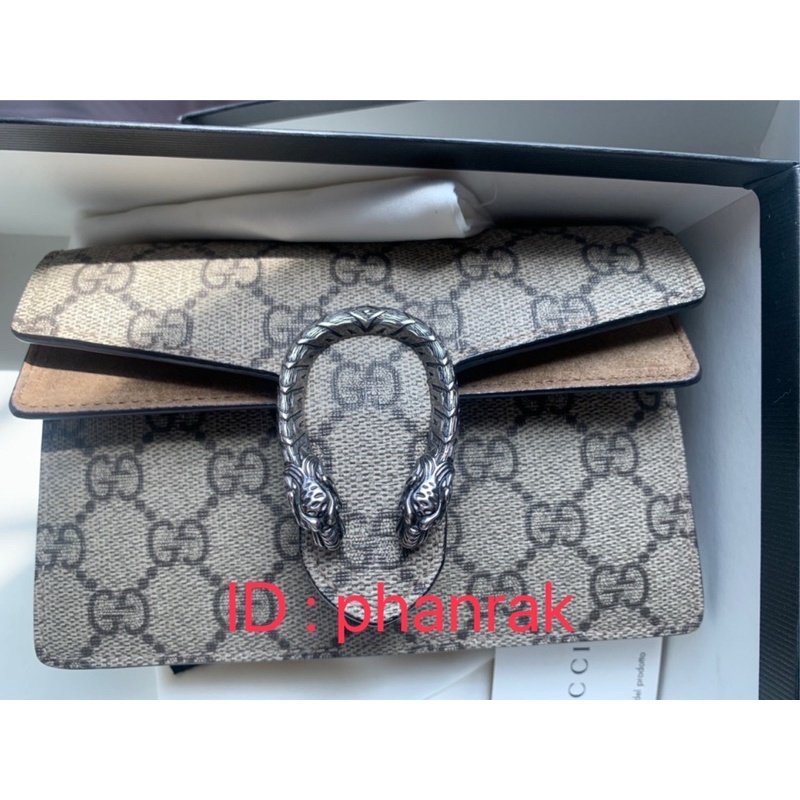 แท้ มือสอง GUCCI Dionysus GG Supreme Super Mini Bag