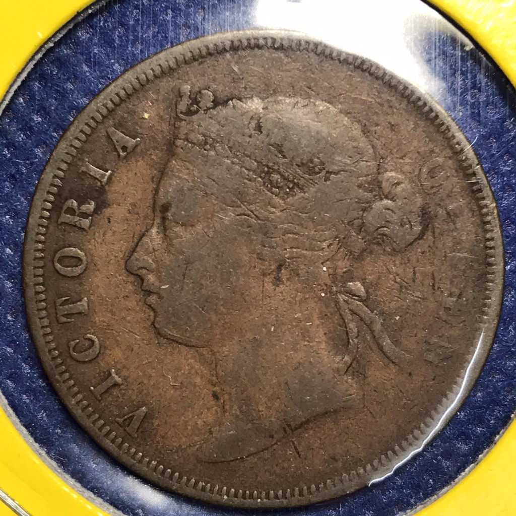 No.404 ปี1883 STRAITS SETTLEMENTS 1 CENT เหรียญเก่า เหรียญต่างประเทศ เหรียญสะสม เหรียญหายาก ราคาถูก
