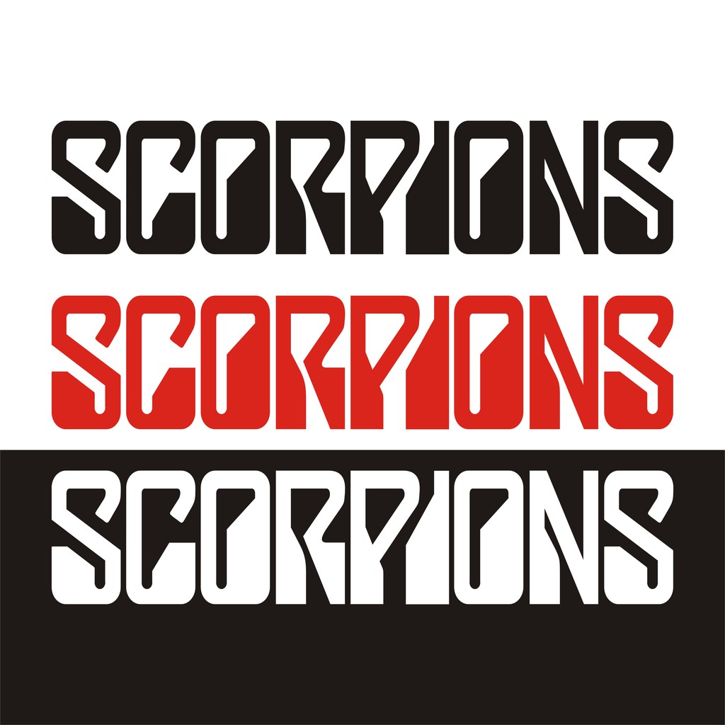 scorpions สติกเกอร์ pvc กันน้ำ ขนาด 4x20 cm ราคา 19 บาท