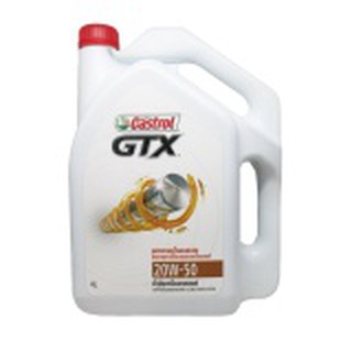 CASTROL น้ำมันเครื่อง GTX 20W-50 สำหรับรถที่ใช้เชื้อเพลิงและแก๊ส CNG/NGV/LPG 4 ลิตร