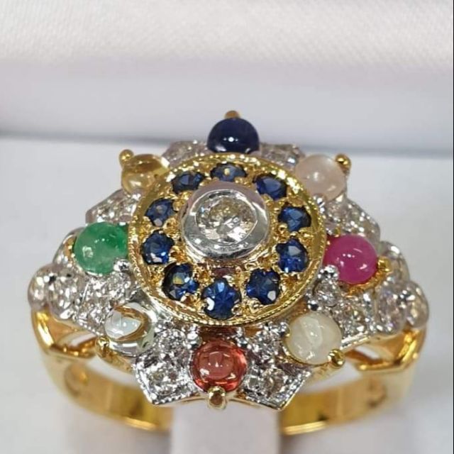 แหวนพิรอดพลอยนพเก้า/Noppharat Gems Ring