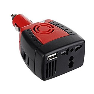 Car Inverter 150W แปลงไฟรถยนต์เป็นไฟบ้าน 150 WATT อะแดปเตอร์แปลงไฟรถยนต์ 12VDC เป็นไฟบ้าน และไฟ 5V USB Port