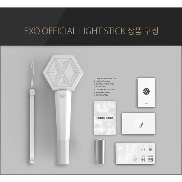 EXO OFFICIAL LIGHT STICK ver.2.0 แท่งไฟ ของแท้ พร้อมส่ง