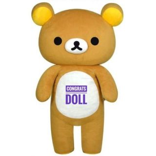 (ลิขสิทธิ์แท้ ส่งฟรี) 120 cm ริลัคคุมะ คุมะ Rilakkuma ตุ๊กตา