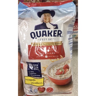 เควกเกอร์ข้าวโอ๊ตปรุงสำเร็จ 1กิโลกรัม Quaker Instant Oatmeal 1kg