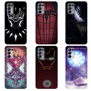 เคส ออปโป้ OPPO Reno5 5G Reno5 K Reno 5 Pro 5G Case การ์ตูน Spider Man เคสซิลิโคน Soft TPU โทรศัพท์มือถือ Back เคส