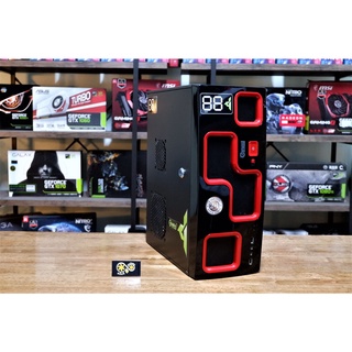 (เคสเปล่า) ATX GVIEW Game Black (Black-Red)