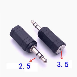 แจ๊ค 2.5mm.ตัวผู้ แปลงเป็น 3.5mm.ตัวเมีย JACK 2.5mm to 3.5mm