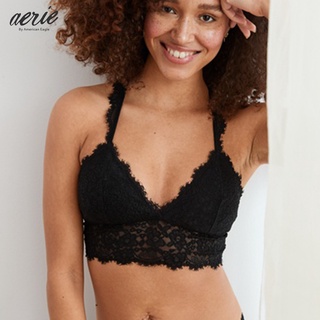 Aerie Eyelash Lace Racerback Bralette เสื้อชั้นใน ผู้หญิง ลูกไม้ (ABR 069-3074-073)