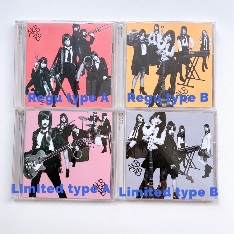 AKB48 CD + DVD Single Give me Five Regular & limited edition type A&B แผ่นแกะแล้วมีโอบิ🎤🎹🎺🎸