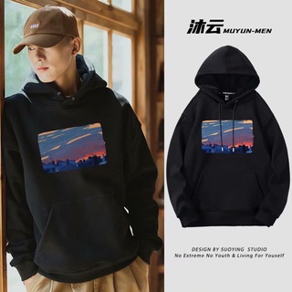 Hoodie【M-5Xl】เสื้อกันหนาวแขนยาวมีฮู้ดพิมพ์ลายการ์ตูนแฟชั่นสไตล์ญี่ปุ่นสําหรับผู้ชาย