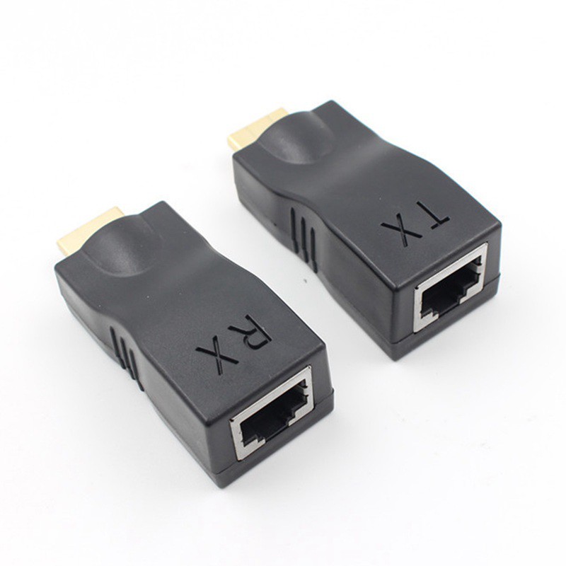 4k 3D HDMI 1.4 30M Extender ถึง RJ45 Over Cat 5e/6 เครือข่าย LAN Ethernet อะแดปเตอร์