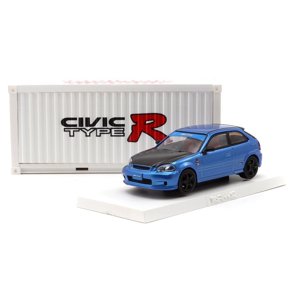 Tarmac Works 1/64 Honda Civic Type R EK9 Blue with special container - Hong  Kong Exclusive Model | Shopee Thailand