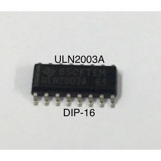 5ชิ้น ULN2003A IC Transistor Arrays DIP-16 Type NPN 50V  0.5A -Sink ขับรีเลย์ 7ช่อง ทรานซิสเตอร์ อาเรย์ ใหม่แท้คุณภาพดี