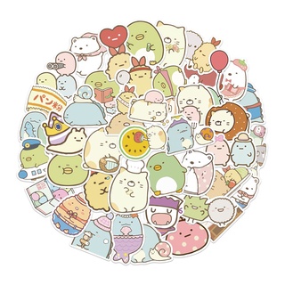 สติ๊กเกอร์ตกแต่งกระเป๋าเดินทางลายการ์ตูนหมีเพนกวินสีขาวกันน้ํา 50ชิ้น