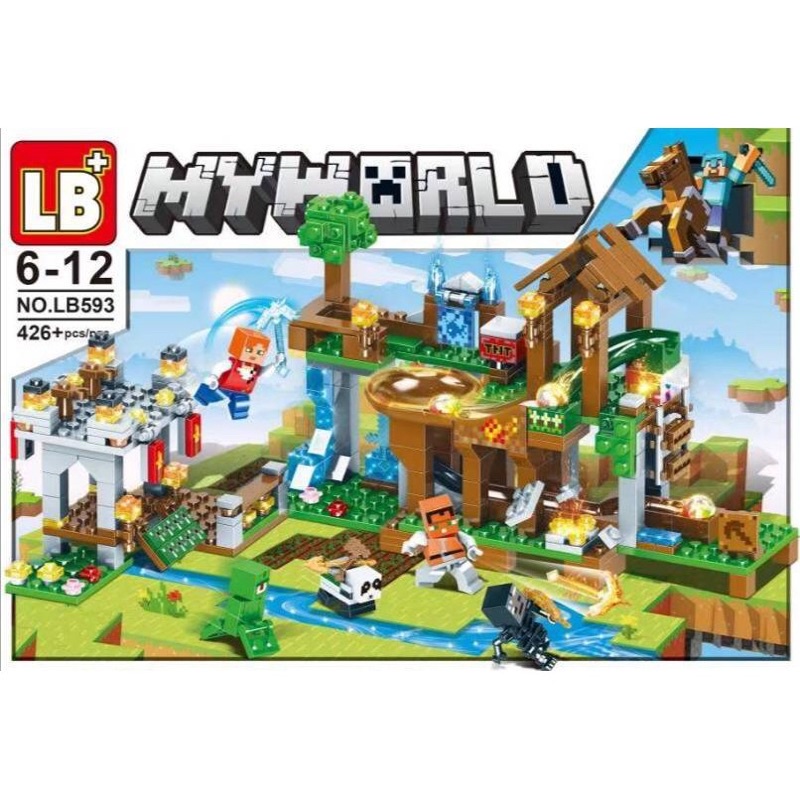 มาใหม่พร้อมส่ง❗❗เลโก้มายคราฟ Mine Craft  เลโก้ป้อม LB593 จำนวน 426 ชิ้น uy/mw 2