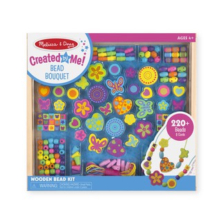 Melissa &amp; Doug - Wooden Bead Set ชุดร้อยลูกปัด คละลายแสนน่ารัก  Deluxe Bouquet