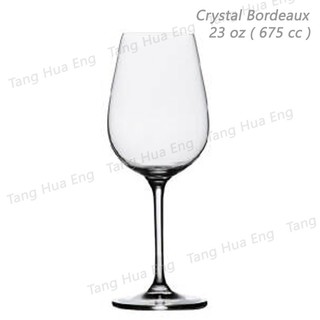 ( 6 ใบ ) แก้วไวน์คริสตัล Ripple Crystal Bordeaux 675 ml #RJ007BO23