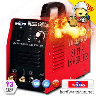 เครื่องเชื่อมทิก 160am. WELPRO WELTIG160DCHF inverter welding เวลโปร