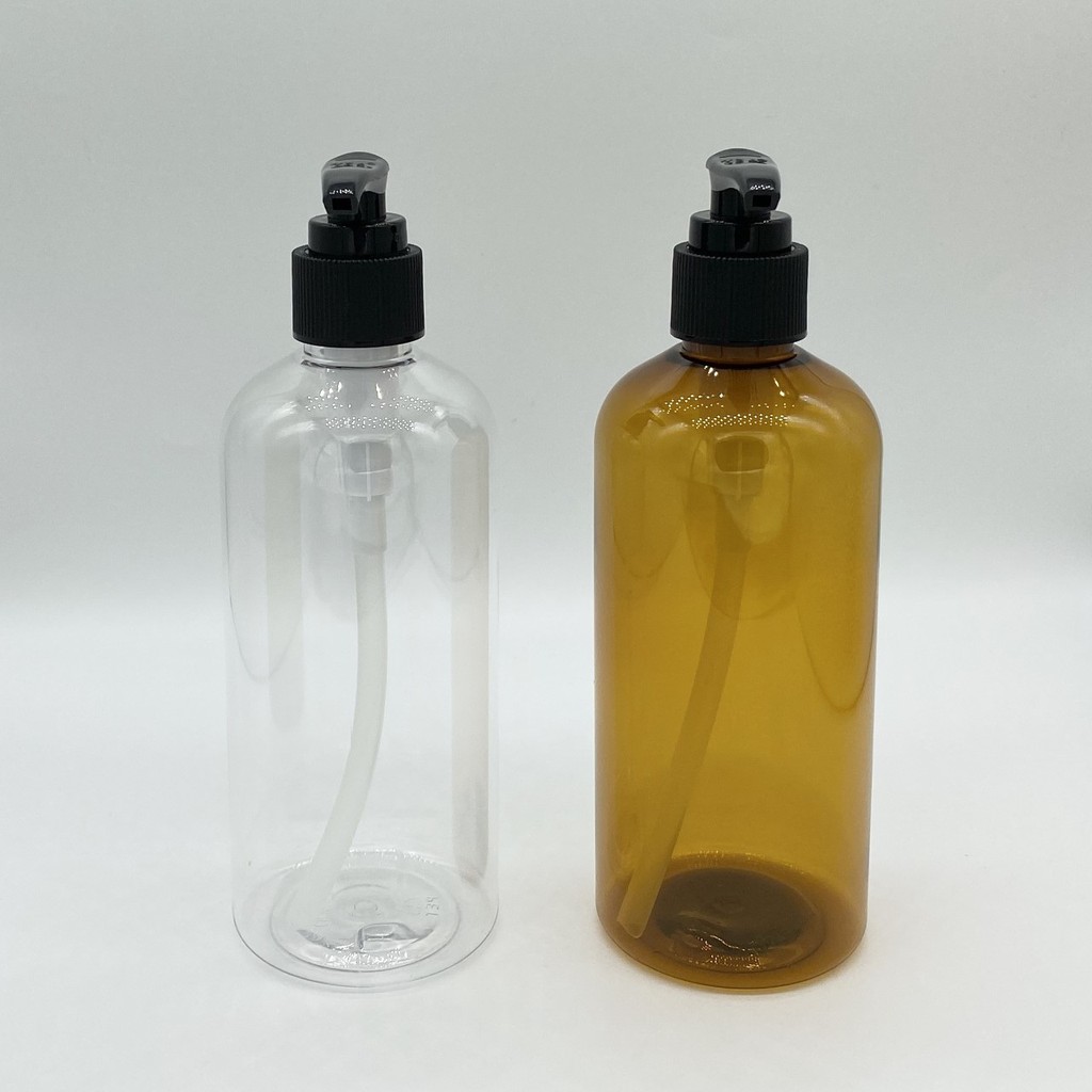 ขวดพลาสติกใส หัวปั๊ม ขนาด 300มล. Refill Pump bottle soap/lotion 300ml.