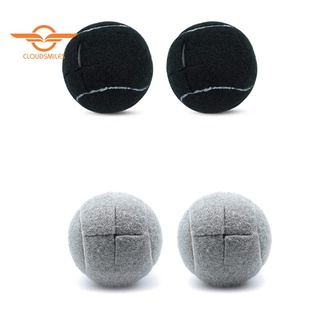 [พร้อมส่ง] ลูกเทนนิส 2 ชิ้น กันพื้นเป็นรอย ติดทนนาน สีดํา