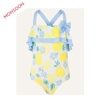 ชุดว่ายน้ำเด็ก ยี่ห้อMonsoon จากอังกฤษ Monsoon  Pineapple Frill Swimsuit