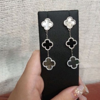 Mardi Jewelry ต่างหูยาว ใบโคลฟเวอร์ Special Clover Long Earrings