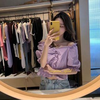 [ พร้อ​มส่ง ​]​ Violet Doll Crop​